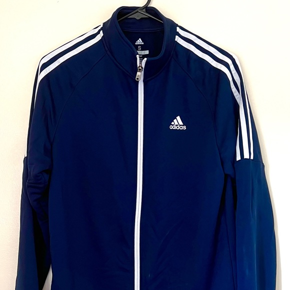 NEW Adidas Zipper Pullover - Size S - Golf Style, Navy Blue, New Without Tag - Picture 1 of 3